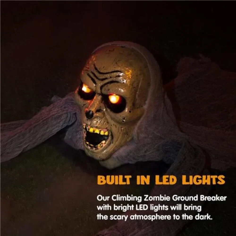 Halloween Décor‎ Groundbreaker Zombie with Sound and Flashing Eyes for Yard